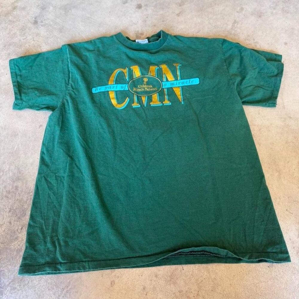 Oneita Men's Green T-shirt